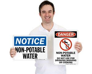 Non-Potable Water Signs