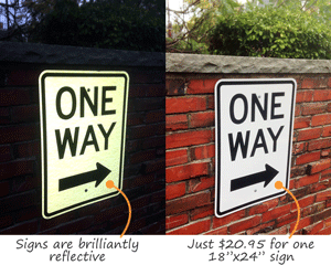 One way signs One way signs