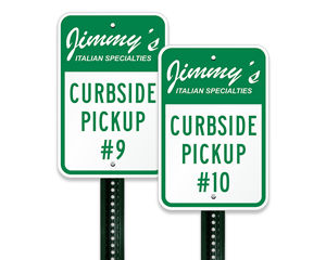 Custom parking signage