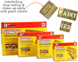 Interlocking Stencil with Paint Solvent