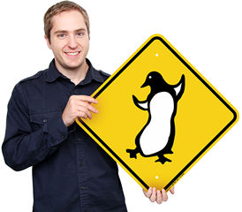 Penguin Crossing Signs Penguin Crossing Signs