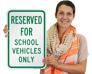 Parking Reserved For School Vehicles