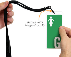 Restroom pass for girls