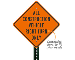 Diversion for Traffic Highways Road Sites Rigid A3 Safety Sign with Options