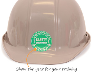 Safety Orientation Sticker