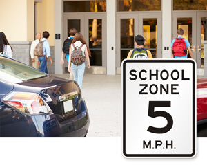 School Zone Speed Limit Signs - school speed limit sign roblox