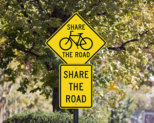 REAL BIKE ROUTE STREET TRAFFIC SIGN 