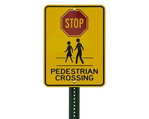 Stop for Pedestrian Signs