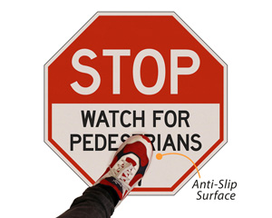 Pedestrian Floor Sign