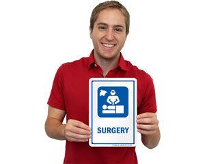 Surgery Door Sign
