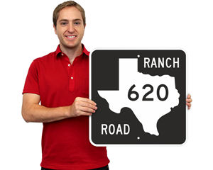 Texas farm road sign