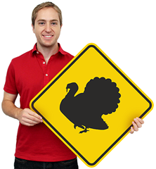 Turkey Crossing Signs Turkey Crossing Signs