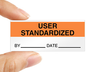 custom user standardized label