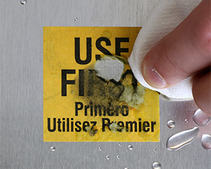 Water Soluble Label No Residue Left
