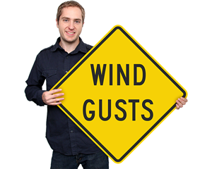Wind Warning Signs Wind Warning Signs