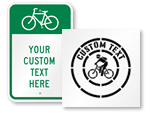 Custom Bicycle Signs