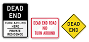 Dead End Signs