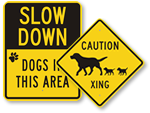 Dog Crossing Signs