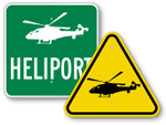 Helicopter Area Signs