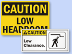 Low Overhead Clearance Signs