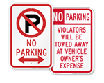 No Parking Signs