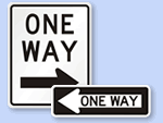 MUTCD One Way Signs