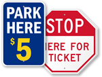 Pay for Parking Signs