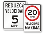 Spanish Speed Limit Signs