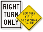 Turning Area Signs