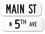6" High Street Signs