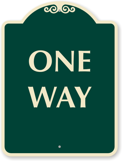 USA ONE WAY看板 One Way Street Sign – Signs by SalaGraphics