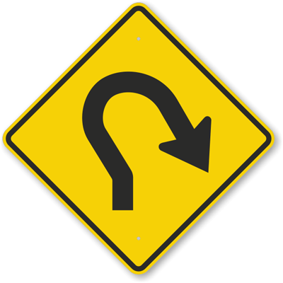 24 In X 24 In Right Curve Warning Sign SKU K 6446 24 In X 24 In Right Curve Warning Sign SKU K 6446