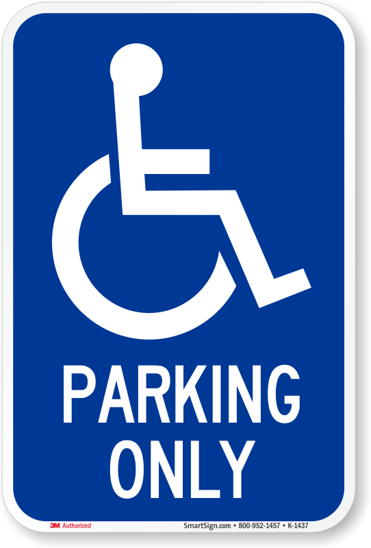 Van Accessible Sign Traffic Sign R7 8b SKU X R7 8b