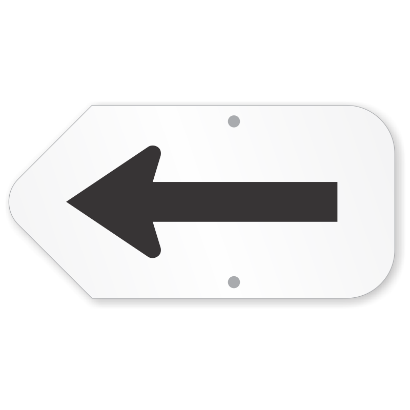 Clearance Sale 1ft x 4ft Directional Arrow Signs