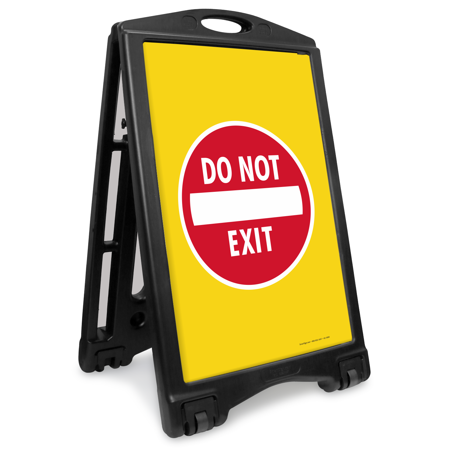 Portable A Frame Traffic Signs With Built In Wheels