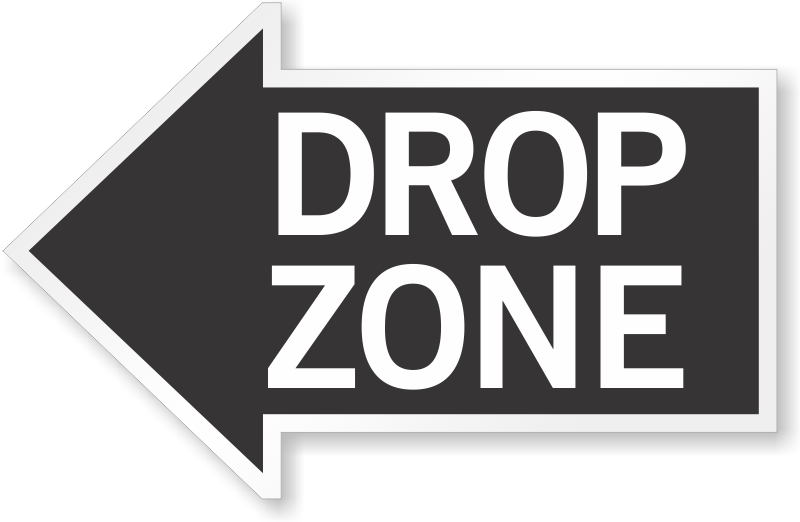 Drop Off Signs - Pick Up Signs