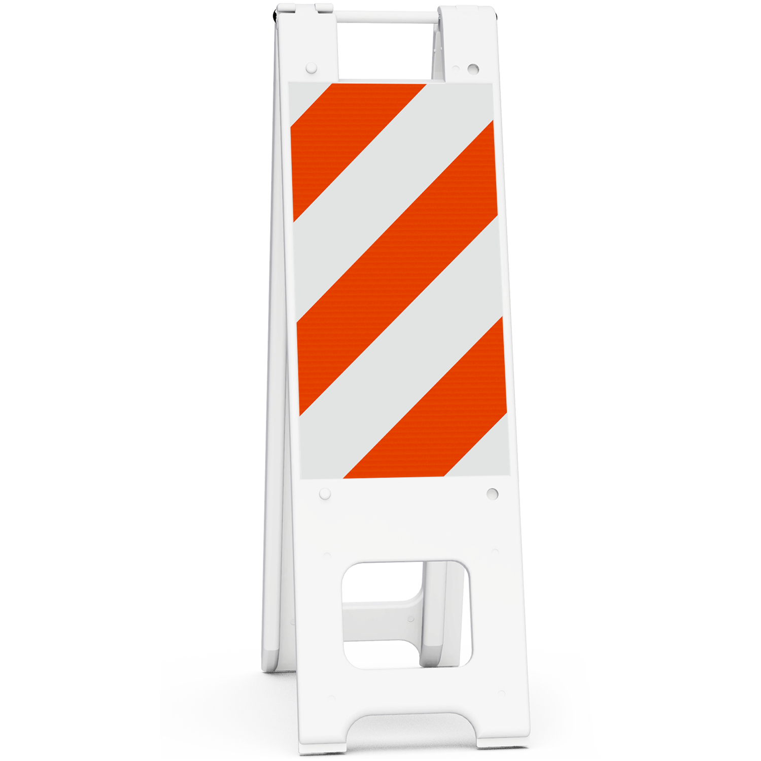 Foldable Style Narrow Plastic Barricade Signs