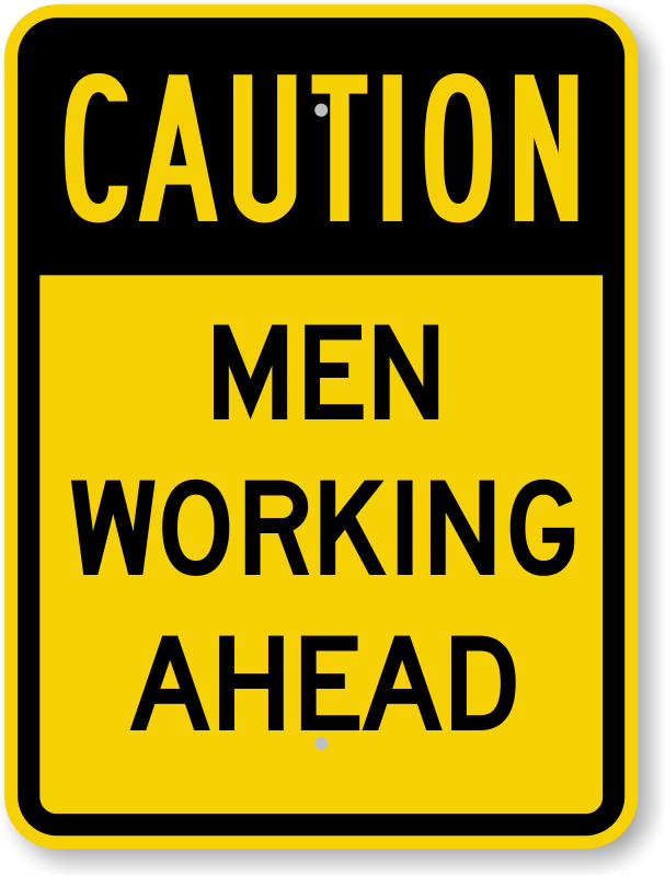 Image result for men at work sign