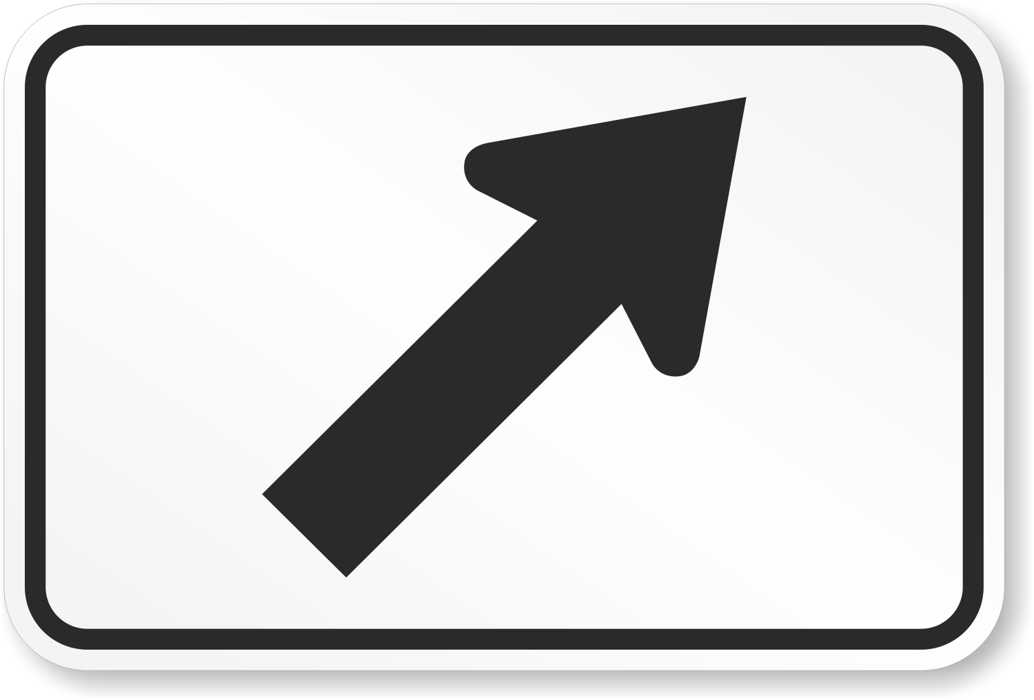 ~ kant agenda Misverstand Arrow Symbol - Route Marker Sign, SKU: X-M6-2R