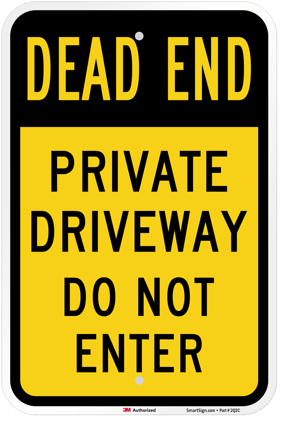 Stop Dead End No Outlet Aluminum Sign (Non Reflective)