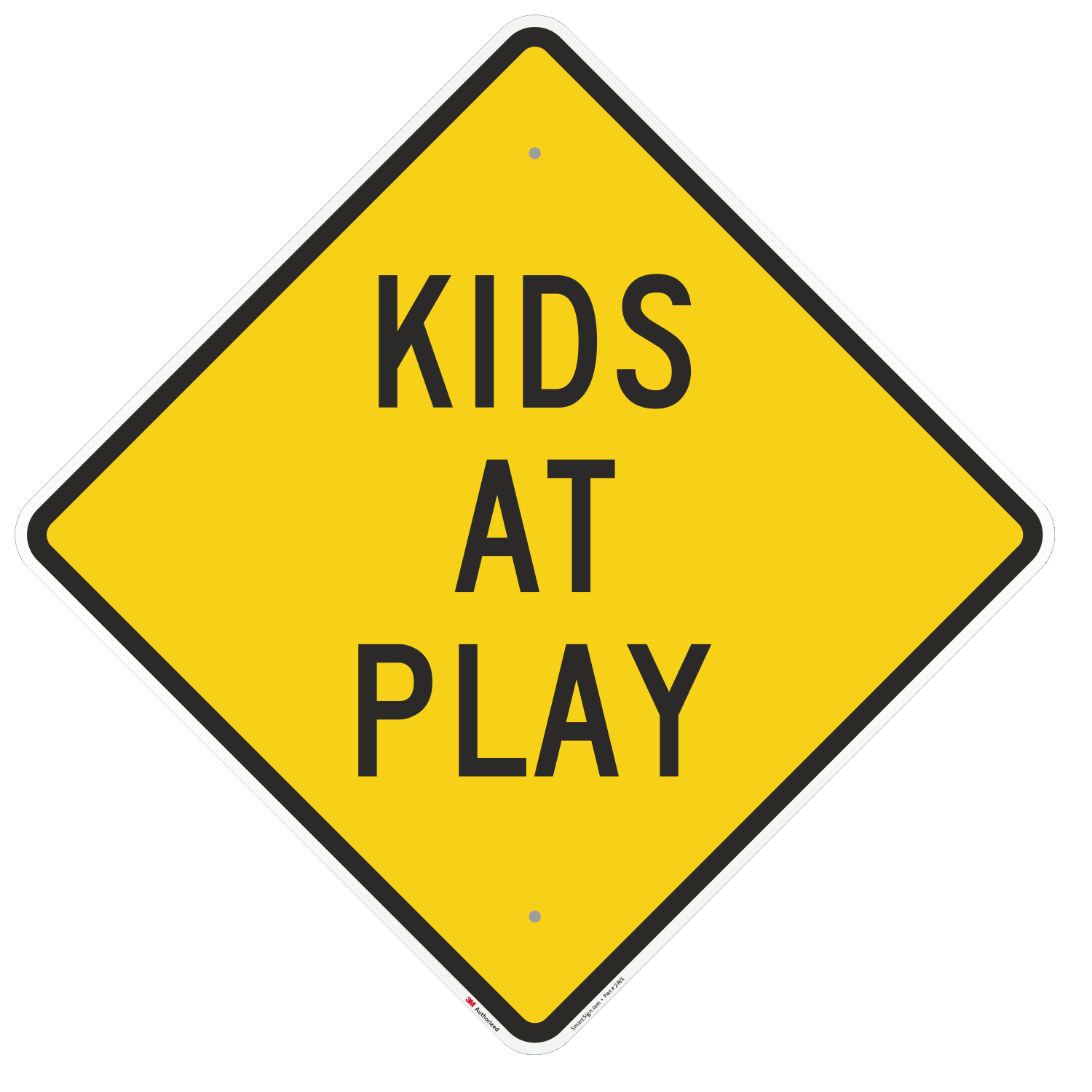 2X SLOW DOWN CHILDREN PLAYING SAFETY/WARNING SIGN FARM SAFETY/WARNING SIGN 