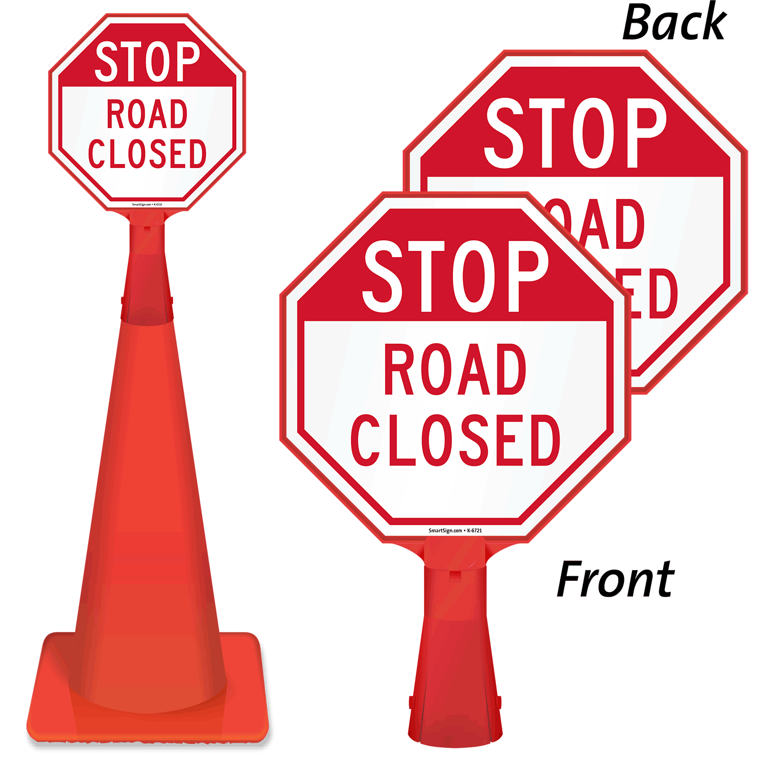 Stop Road Closed Sign - Stop Sign Online, SKU: K-6721