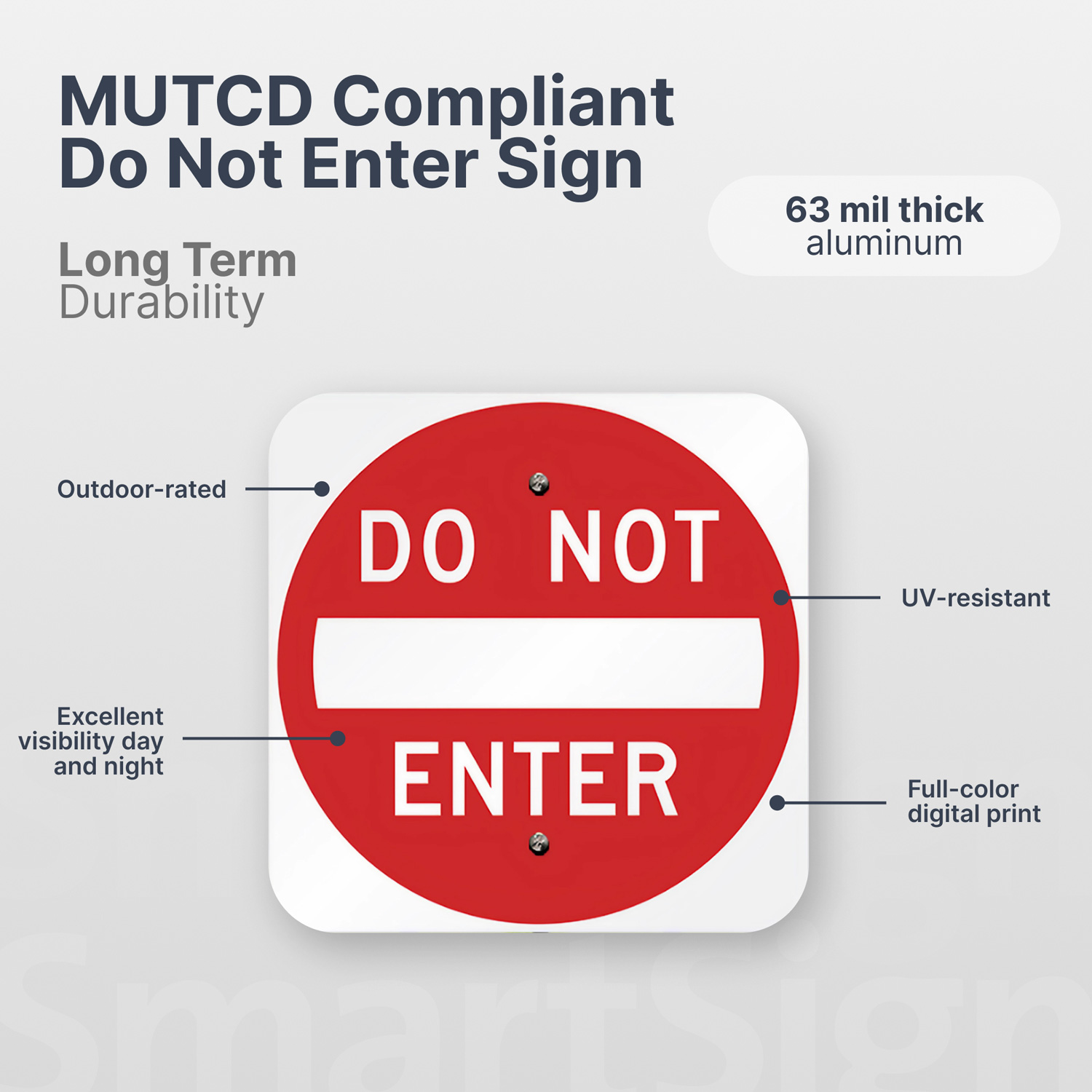 Do Not Enter Traffic Sign - R5-1, SKU: X-R5-1