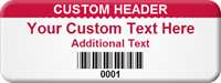 Customizable Asset Tag with Barcode