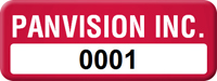 Asset Label Company Name with Numbering