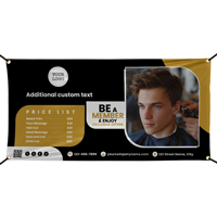 Custom Barber Shop Vinyl Banner