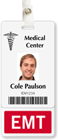 Emt Badge Buddy For Vertical ID Cards