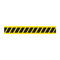 Yellow & Black Hazard Stripes