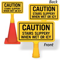 Stairs Slippery When Wet ConeBoss Sign