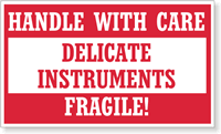 Handle with Care Shipping Label